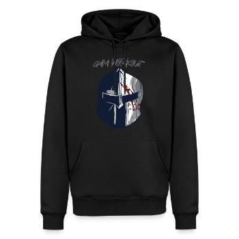 Sparta déshonneur Casque Spartan Gladiator Antique G - Sweat à capuche Premium bio Homme - noir - Devant - Nico (187cm)