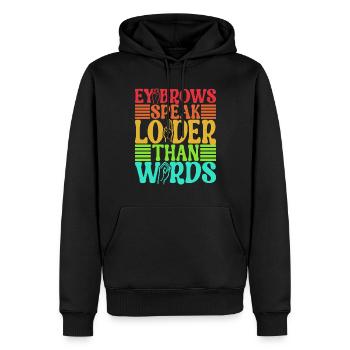 Taub Taubstumm Deaf - Männer Premium Bio Hoodie - Schwarz - Vorne - Nico (187cm)