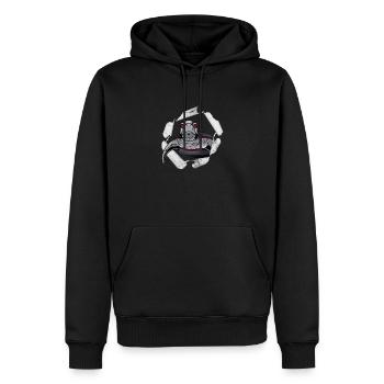 Schildkröte - Männer Premium Bio Hoodie - Schwarz - Vorne - Nico (187cm)