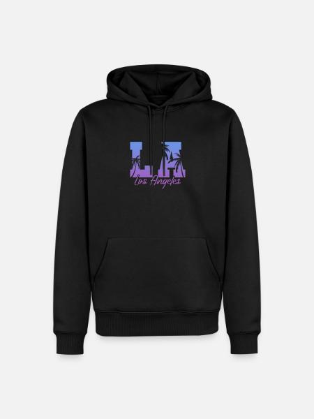 Los Angeles - Men’s Premium Organic Hoodie - black