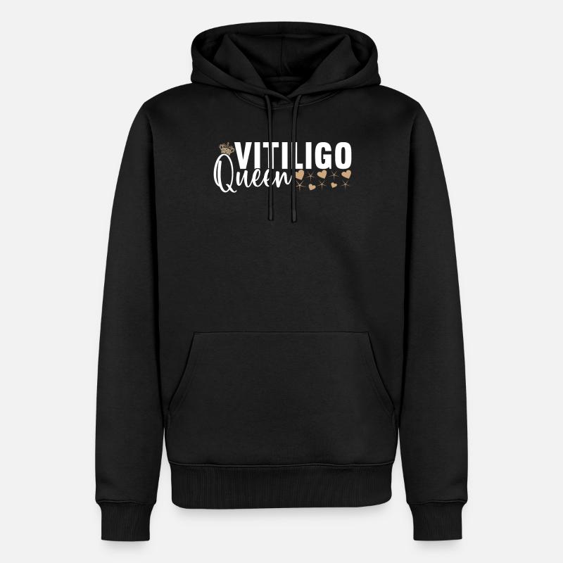 Journée mondiale du vitiligo - Sweat à capuche Premium bio Homme - noir