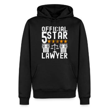 Law Student Judge Public Prosecutor - Men’s Premium Organic Hoodie - black - Front - Nico (187cm)