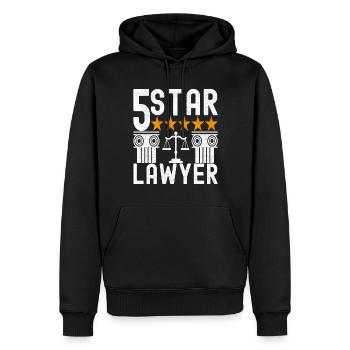 Law Student Judge Public Prosecutor - Men’s Premium Organic Hoodie - black - Front - Nico (187cm)