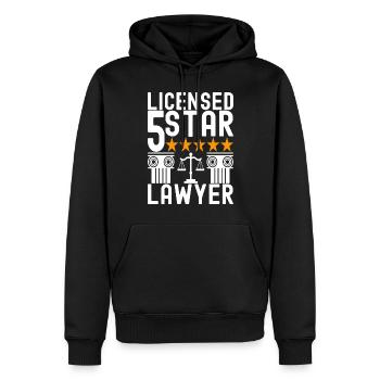 Law Student Judge Public Prosecutor - Men’s Premium Organic Hoodie - black - Front - Nico (187cm)