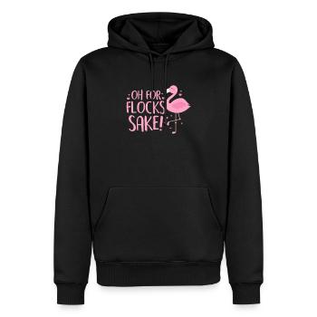 Flamingo Pink Vogel Zoo Sommer Urlaub Geschenk - Männer Premium Bio Hoodie - Schwarz - Vorne - Nico (187cm)