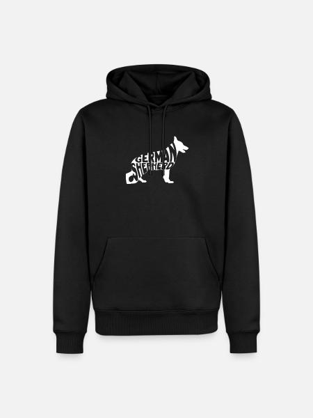 German Shepherd - Men’s Premium Organic Hoodie - black