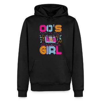 90er Jahre 90s 90er Party - Männer Premium Bio Hoodie - Schwarz - Vorne - Nico (187cm)