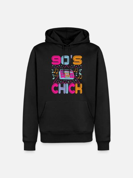 90s 90s 90s Party - Men’s Premium Organic Hoodie - black