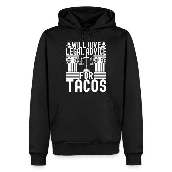 Law Student Judge Prosecutor - Men’s Premium Organic Hoodie - black - Front - Nico (187cm)
