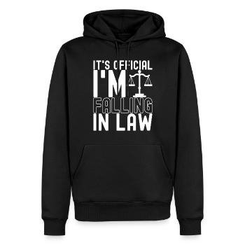 Law Student Judge Public Prosecutor - Men’s Premium Organic Hoodie - black - Front - Nico (187cm)