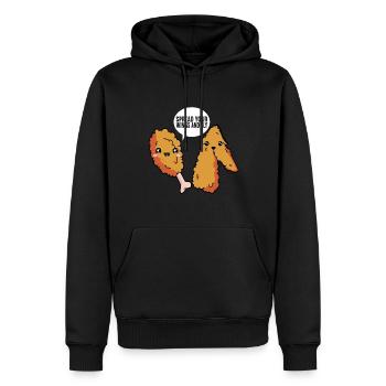 Fried Chicken Fast Food - Männer Premium Bio Hoodie - Schwarz - Vorne - Nico (187cm)
