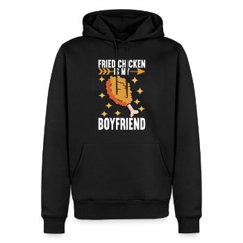 Fried Chicken Fast Food - Männer Premium Bio Hoodie - Schwarz - Vorne - Nico (187cm)