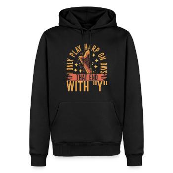 Harfe Harfenspieler - Männer Premium Bio Hoodie - Schwarz - Vorne - Nico (187cm)
