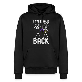 Brazilian Jiu-Jitsu BJJ Grappling - Men’s Premium Organic Hoodie - black - Front - Nico (187cm)