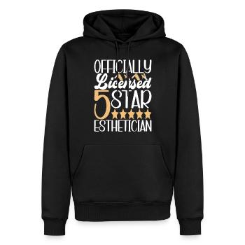 Kosmetikerin Kosmetik - Männer Premium Bio Hoodie - Schwarz - Vorne - Nico (187cm)
