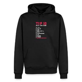 Chien de berger allemand Chiens de compagnie Cadeau - Sweat à capuche Premium bio Homme - noir - Devant - Nico (187cm)