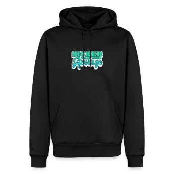 Hip Hop - Männer Premium Bio Hoodie - Schwarz - Vorne - Nico (187cm)
