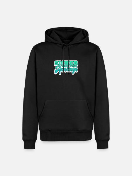 Hip Hop - Männer Premium Bio Hoodie - Schwarz