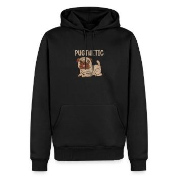 Carlin - Sweat à capuche Premium bio Homme - noir - Devant - Nico (187cm)