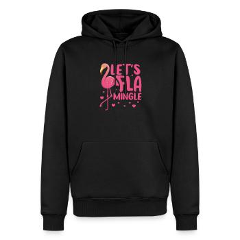 Flamingo Pink Vogel Zoo Sommer Urlaub Geschenk - Männer Premium Bio Hoodie - Schwarz - Vorne - Nico (187cm)