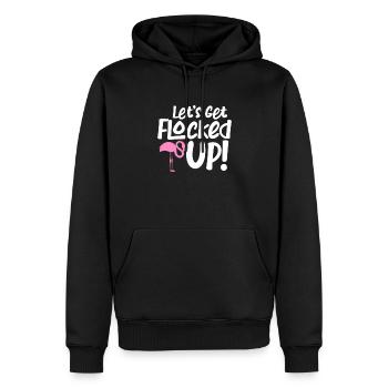 Flamingo Pink Vogel Zoo Sommer Urlaub Geschenk - Männer Premium Bio Hoodie - Schwarz - Vorne - Nico (187cm)