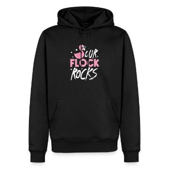 Flamingo Pink Vogel Zoo Sommer Urlaub Geschenk - Männer Premium Bio Hoodie - Schwarz - Vorne - Nico (187cm)