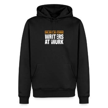 Auteur - Sweat à capuche Premium bio Homme - noir - Devant - Nico (187cm)