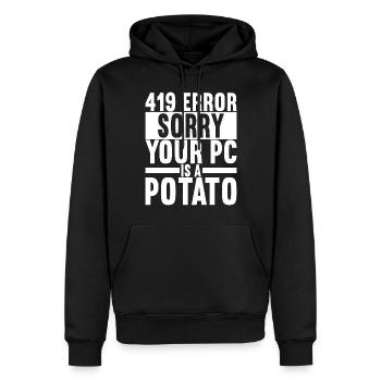 Programmer Computer Scientist - Men’s Premium Organic Hoodie - black - Front - Nico (187cm)