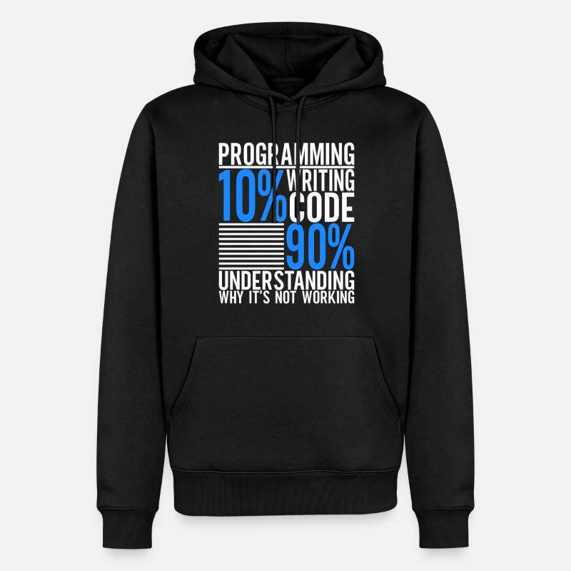 Programmeur Informaticien - Sweat à capuche Premium bio Homme - noir
