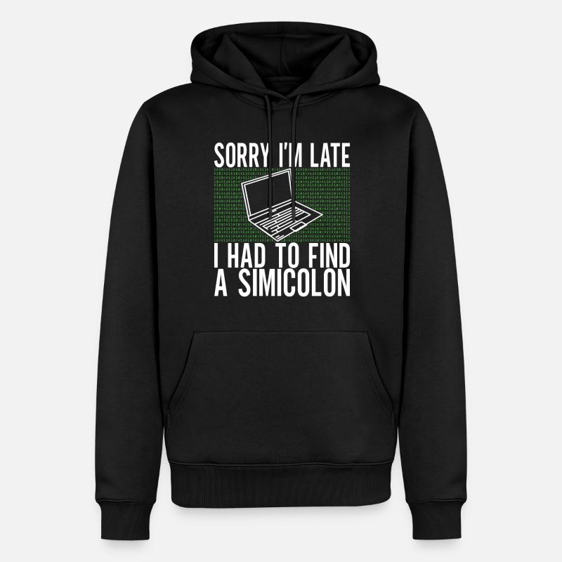 Programmierer Informatiker - Männer Premium Bio Hoodie - Schwarz