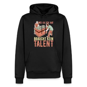 Tischfussball Tischkicker - Männer Premium Bio Hoodie - Schwarz - Vorne - Nico (187cm)