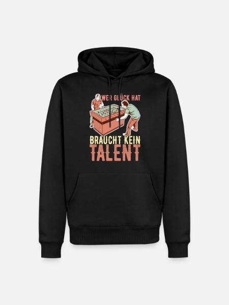Tischfussball Tischkicker - Männer Premium Bio Hoodie - Schwarz