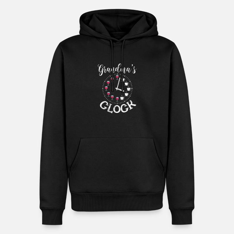 Vin de café - Sweat à capuche Premium bio Homme - noir