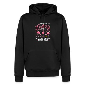 Flamingo Pink Vogel Zoo Sommer Urlaub Geschenk - Männer Premium Bio Hoodie - Schwarz - Vorne - Nico (187cm)