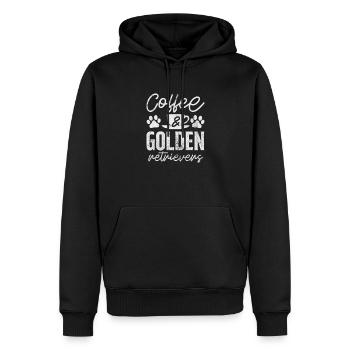 Golden Retriever - Männer Premium Bio Hoodie - Schwarz - Vorne - Nico (187cm)