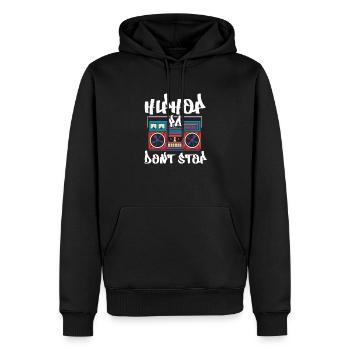 Hip Hop Rap Music Rapper Hiphop Gift - Sweat à capuche Premium bio Homme - noir - Devant - Nico (187cm)