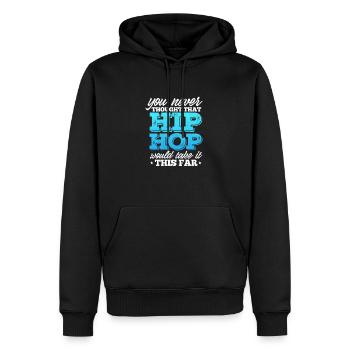 Hip Hop Rap Music Rapper Hiphop Gift - Sweat à capuche Premium bio Homme - noir - Devant - Nico (187cm)