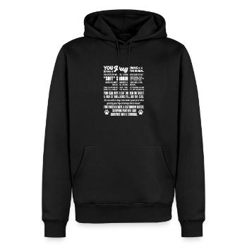 Carlin Chien Chien Ami Pet Pug Pug Pug Cadeau - Sweat à capuche Premium bio Homme - noir - Devant - Nico (187cm)