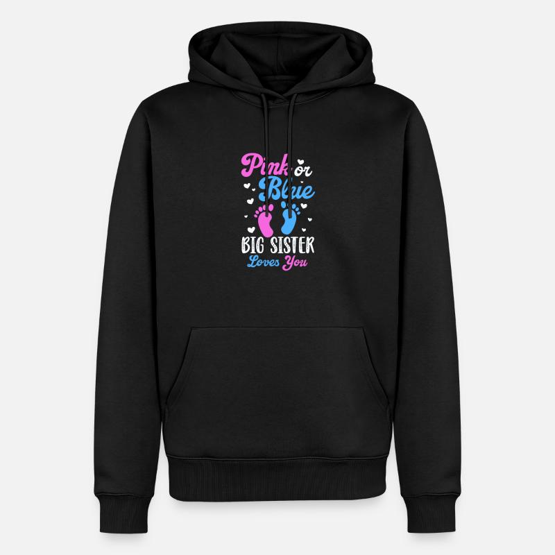 Grande sœur - Sweat à capuche Premium bio Homme - noir