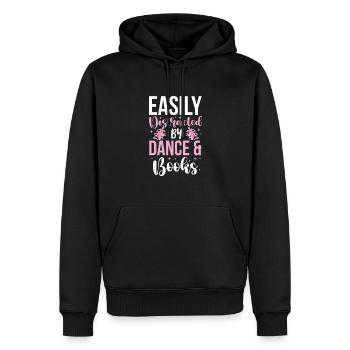 Ballet Ballerine Ballet Danseuse Danse Cadeau - Sweat à capuche Premium bio Homme - noir - Devant - Nico (187cm)