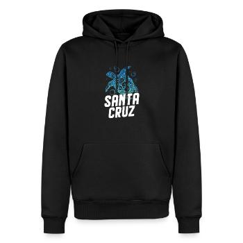 Santa Cruz - Männer Premium Bio Hoodie - Schwarz - Vorne - Nico (187cm)