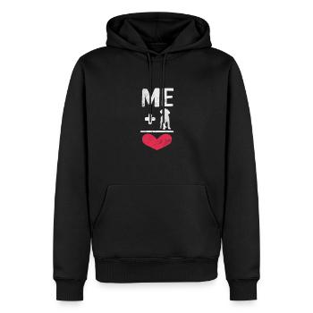 Labrador - Sweat à capuche Premium bio Homme - noir - Devant - Nico (187cm)