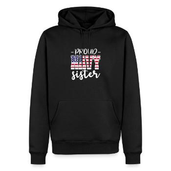 Soeur - Sweat à capuche Premium bio Homme - noir - Devant - Nico (187cm)