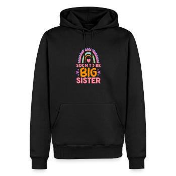 Grande sœur - Sweat à capuche Premium bio Homme - noir - Devant - Nico (187cm)
