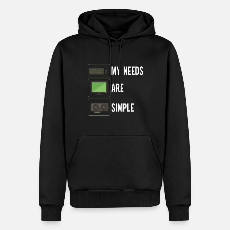 Programmeur Informaticien - Sweat à capuche Premium bio Homme - noir