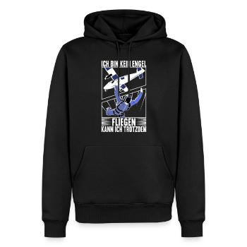 Fallschirmspringer Fallschirmsprung Skydiving - Männer Premium Bio Hoodie - Schwarz - Vorne - Nico (187cm)