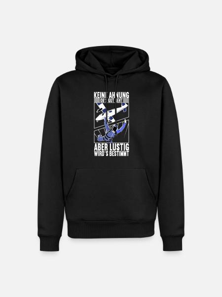 Fallschirmspringer Fallschirmsprung Skydiving - Männer Premium Bio Hoodie - Schwarz