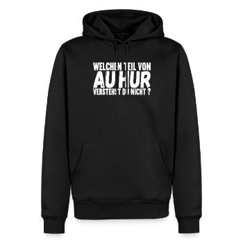 Aachener Slang - Männer Premium Bio Hoodie - Schwarz - Vorne - Nico (187cm)