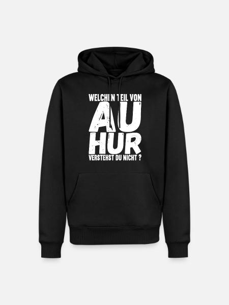 Aachener Slang - Männer Premium Bio Hoodie - Schwarz