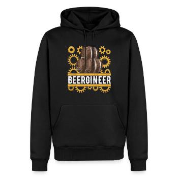 Bierbrauer Bier Brauen - Männer Premium Bio Hoodie - Schwarz - Vorne - Nico (187cm)